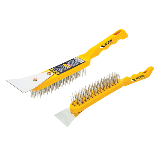 Kupa Metal Kazıma Spatulalı Çelik Tel Fırça