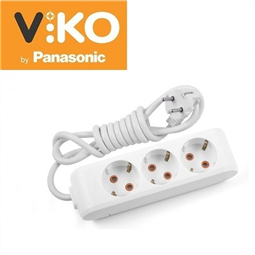 Viko Topraklı Grup Priz 3'Lü 3 Mt