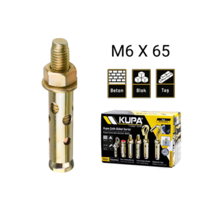 Kupa Gömlekli Çelik Dübel 6*65